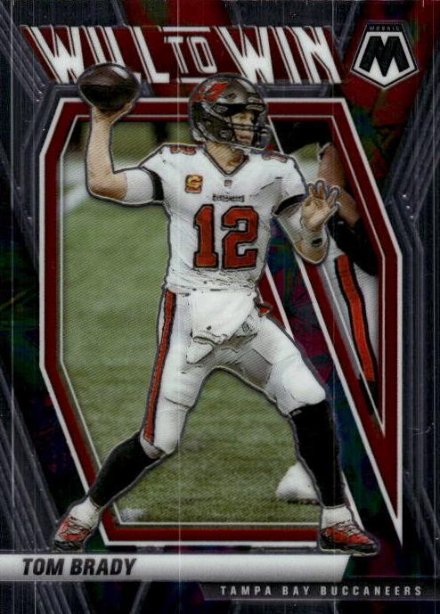 2021 Panini Mosaic Will to Win Tom Brady [Green Mosaic] #WW-1 card