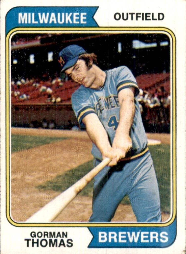 1974 Topps Gorman Thomas #288 card
