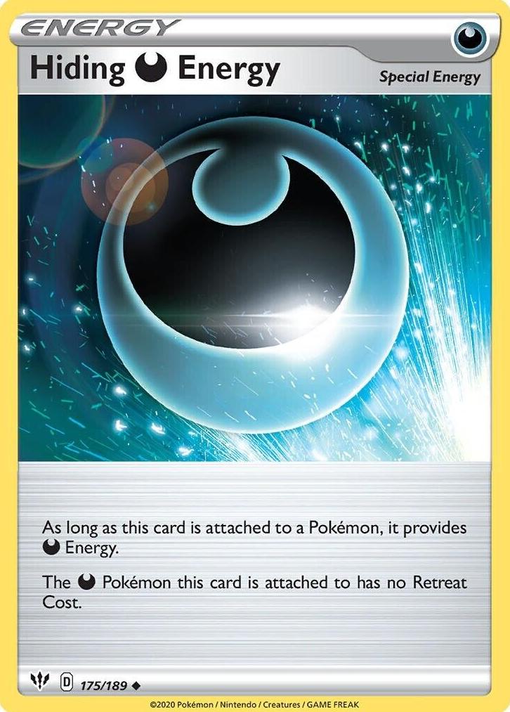 Hiding Energy 2020 Pokemon Sword & Shield Darkness Ablaze