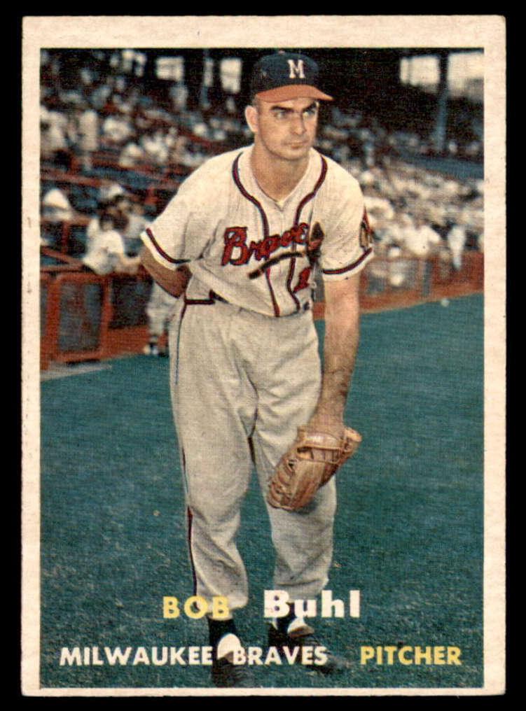 1957 Topps Bob Buhl #127 card