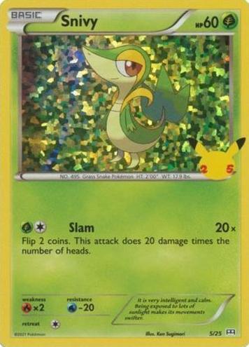 Snivy Holo 2021 Pokemon McDonald's 25th Anniversary