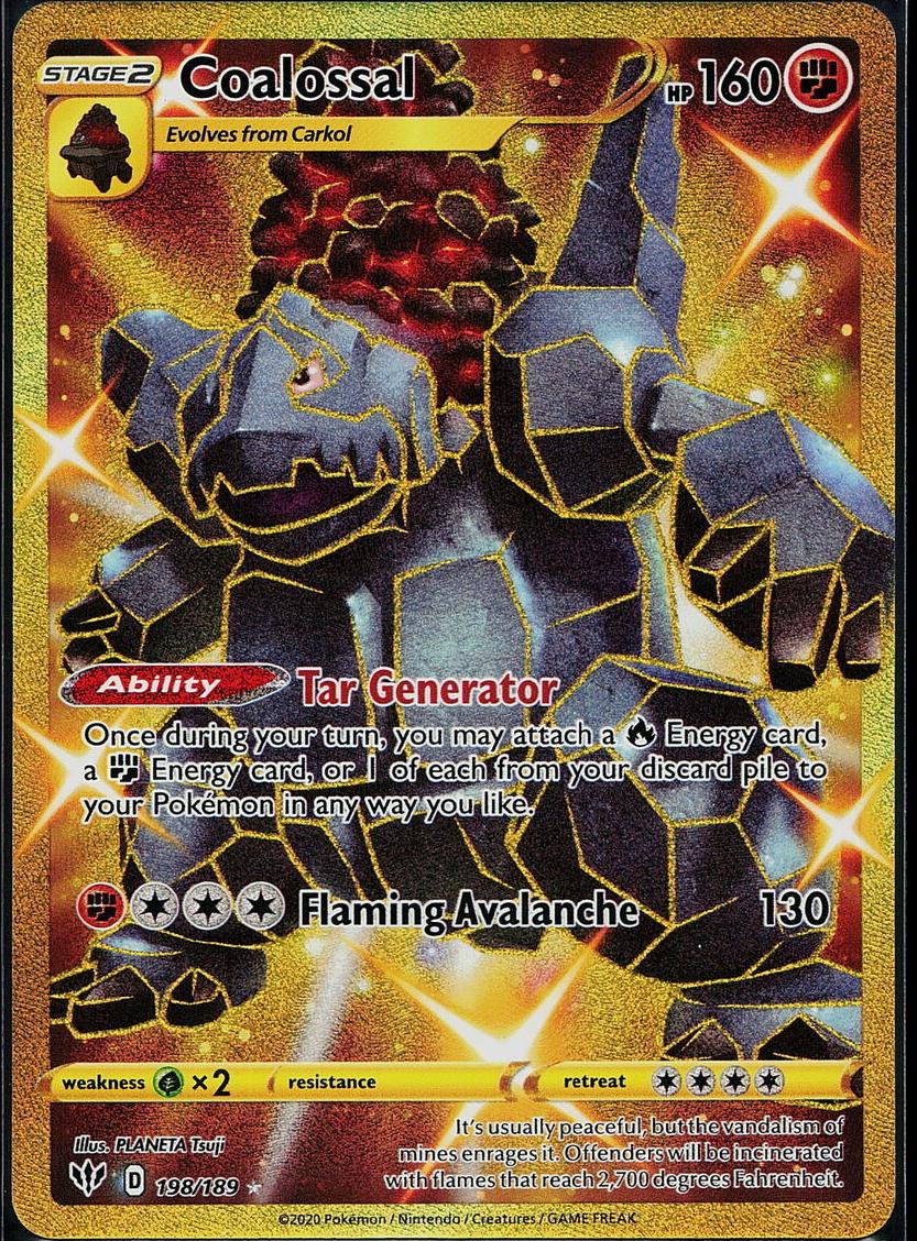 Coalossal 2020 Pokemon Sword & Shield Darkness Ablaze
