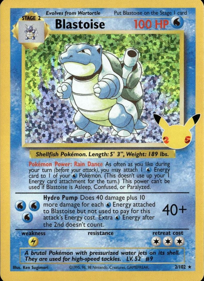 Blastoise Holo 2021 Pokemon Celebrations Classic Collection