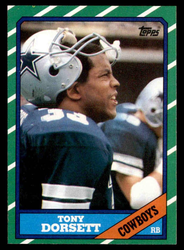 1986 Topps Tony Dorsett #126 card