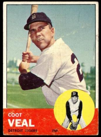 1963 Topps Coot Veal #573 card