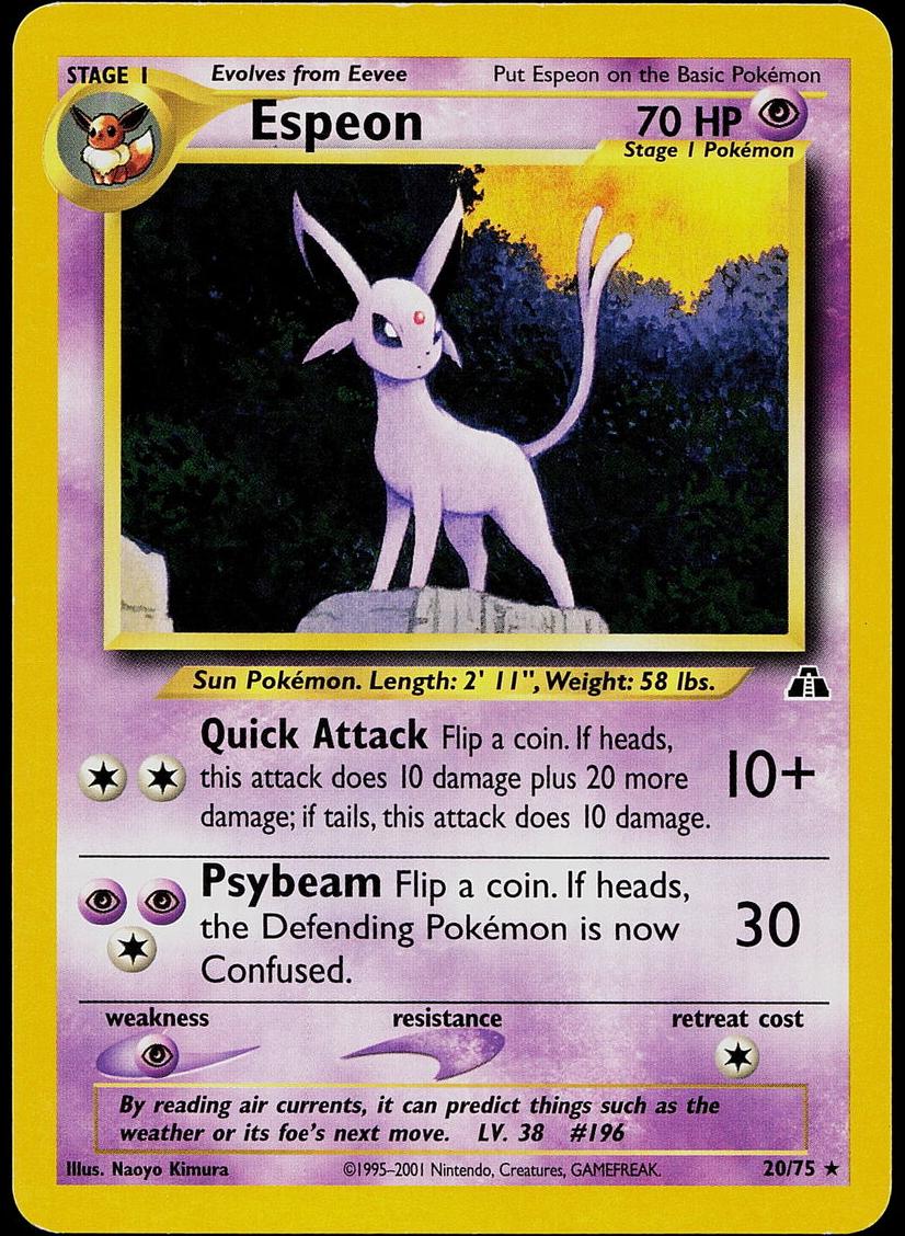 Espeon 2001 Pokemon Neo Discovery