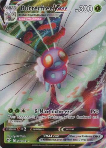Butterfree V 2020 Pokemon Sword & Shield Darkness Ablaze