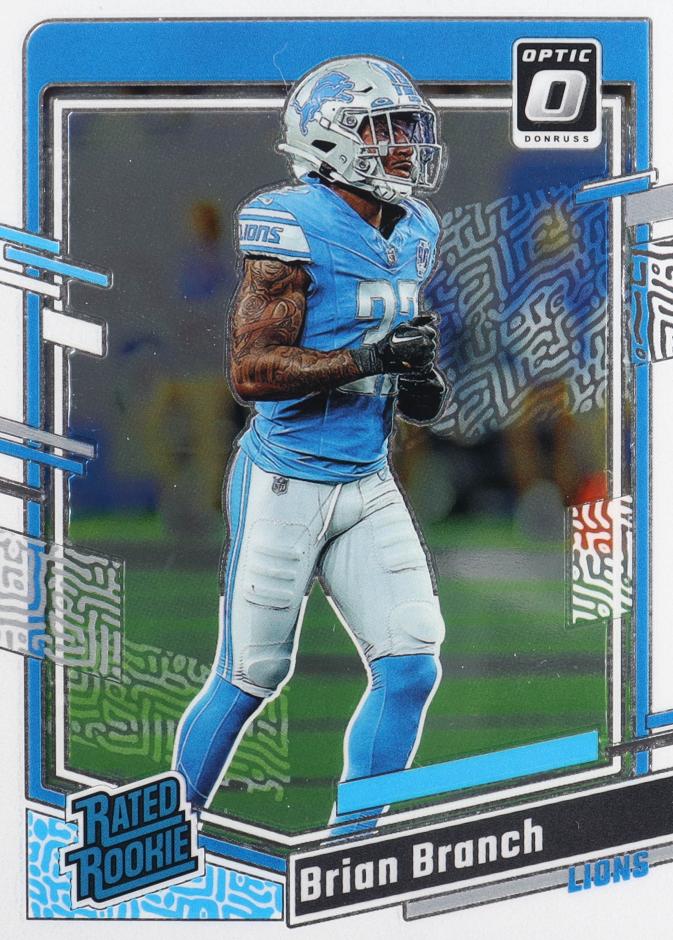 Brian Branch 2023 Donruss Optic Football card