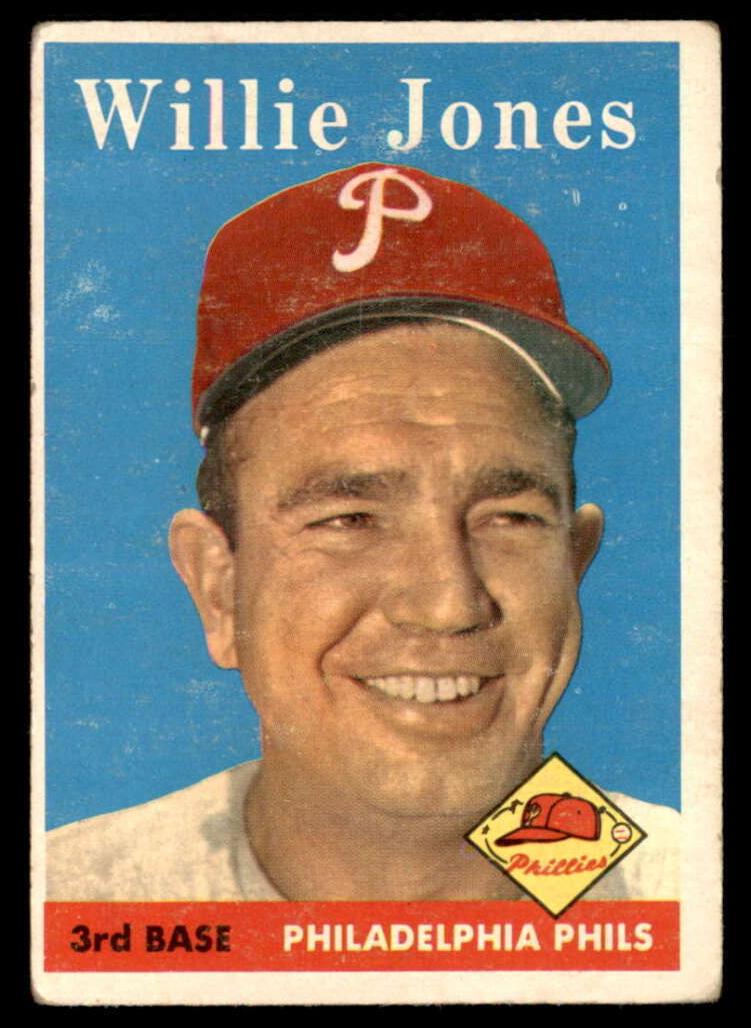 1958 Topps Willie Jones #181 card