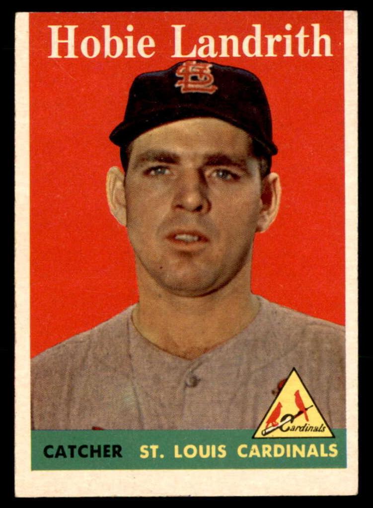 1958 Topps Hobie Landrith [White Name] #24 card