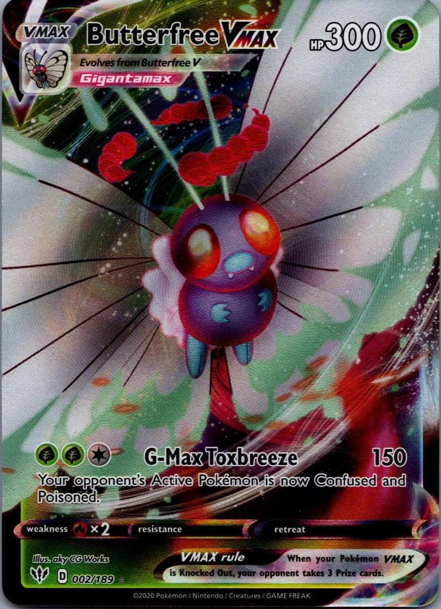 Butterfree Vmax 2020 Pokemon Sword & Shield Darkness Ablaze