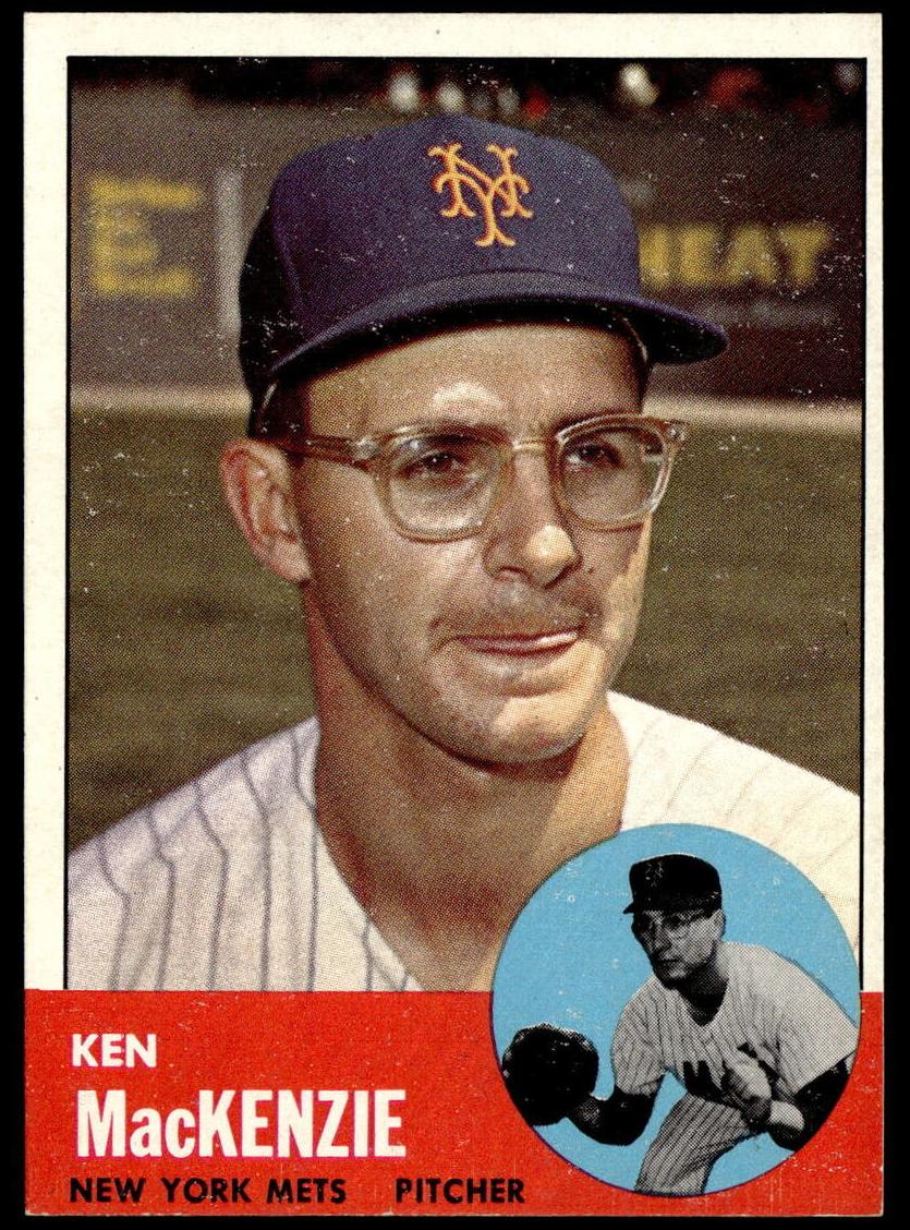 1963 Topps Ken MacKenzie #393 card
