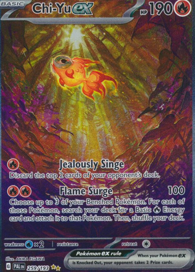 Chi-Yu EX 2023 Pokemon Scarlet & Violet Paldea Evolved