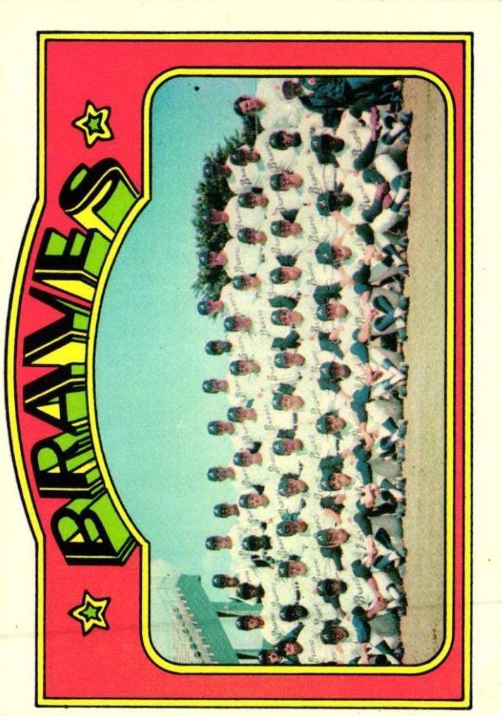 1972 Topps Braves Team #21 card