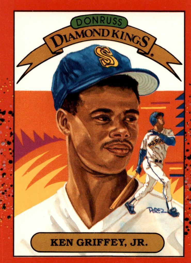 Ken Griffey Jr. 1990 Donruss Diamond Kings Baseball