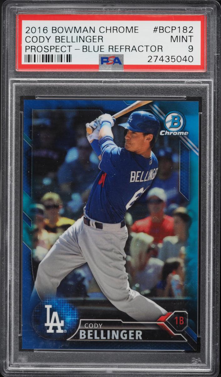 2016 Bowman Chrome Prospects Baseball Blue Refractor Cody Bellinger #BCP182