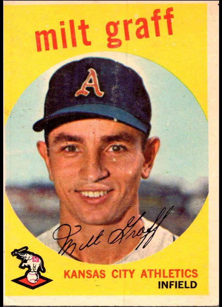 1959 Topps Milt Graff #182 card