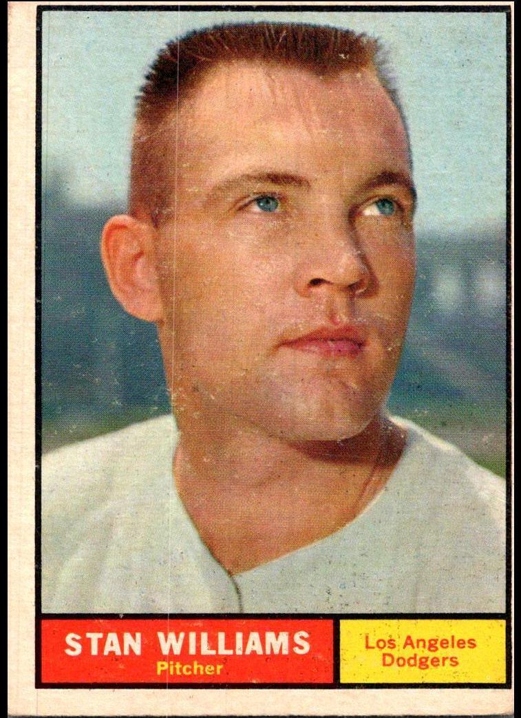 1961 Topps Stan Williams #190 card