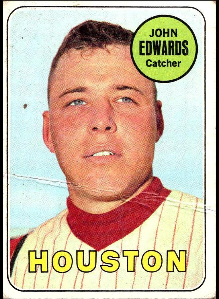 1969 Topps John Edwards #186 card
