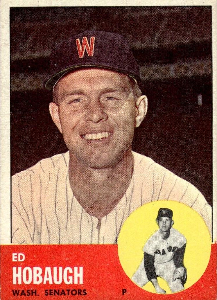 1963 Topps Ed Hobaugh #423 card