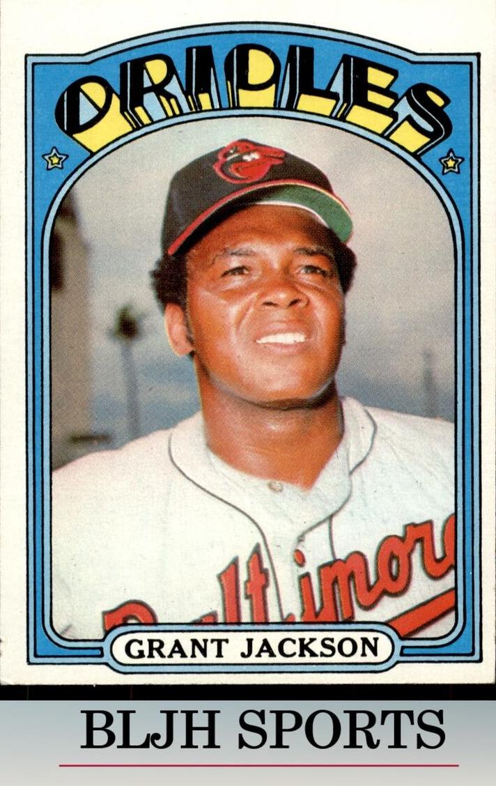 1972 Topps Grant Jackson #212 card