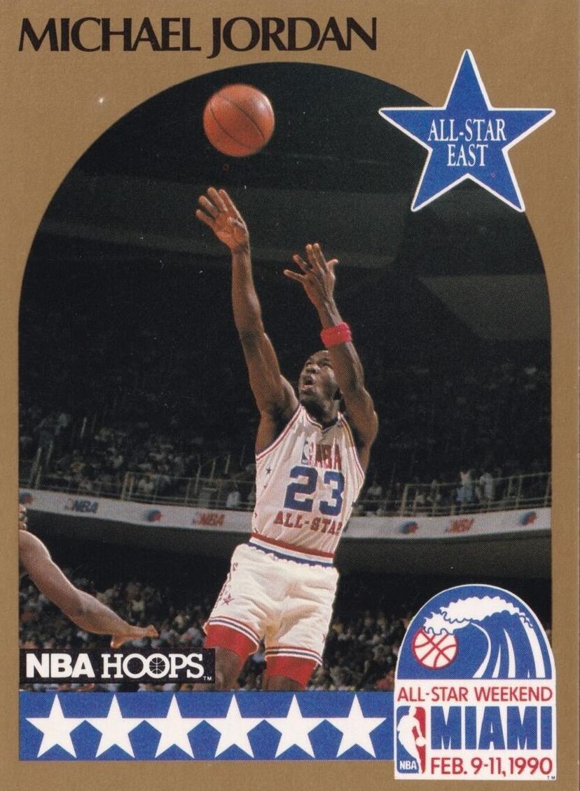 1990 Hoops All-Star #5 Michael Jordan front