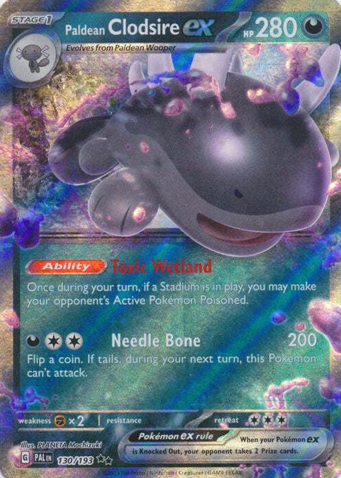 Paldean Clodsire EX 2023 Pokemon Scarlet & Violet Paldea Evolved