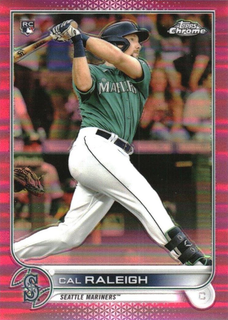 Cal Raleigh 2022 Topps Chrome Baseball Pink Refractor