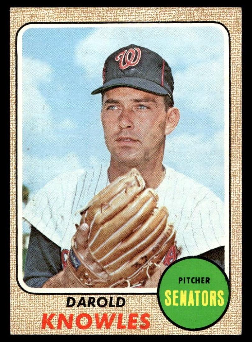 1968 Topps Darold Knowles #483 card