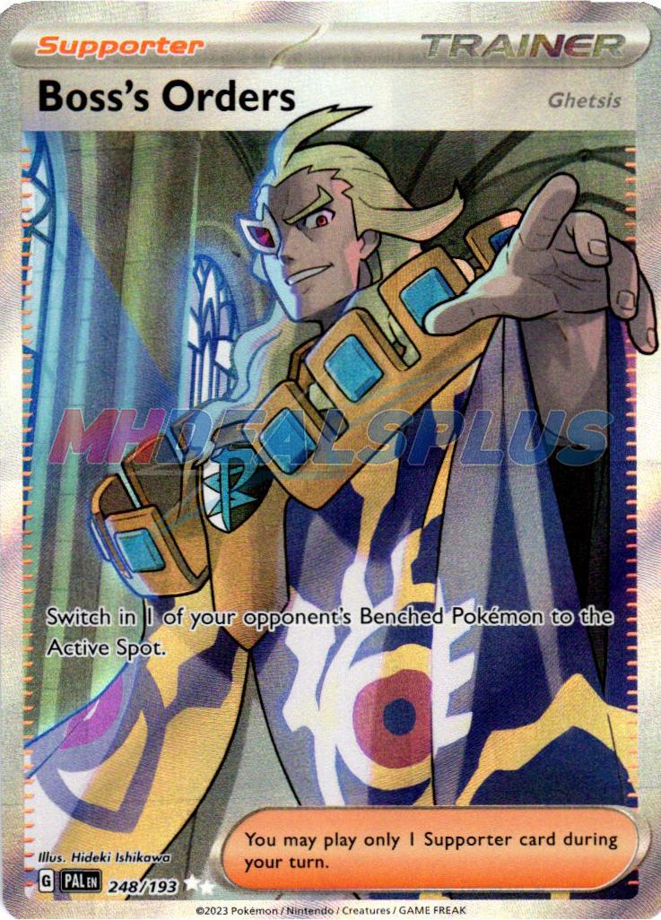 Boss's Orders Ghetsis 2023 Pokemon Scarlet & Violet Paldea Evolved