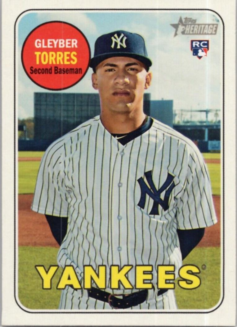 2018 Topps Heritage Gleyber Torres #603 card