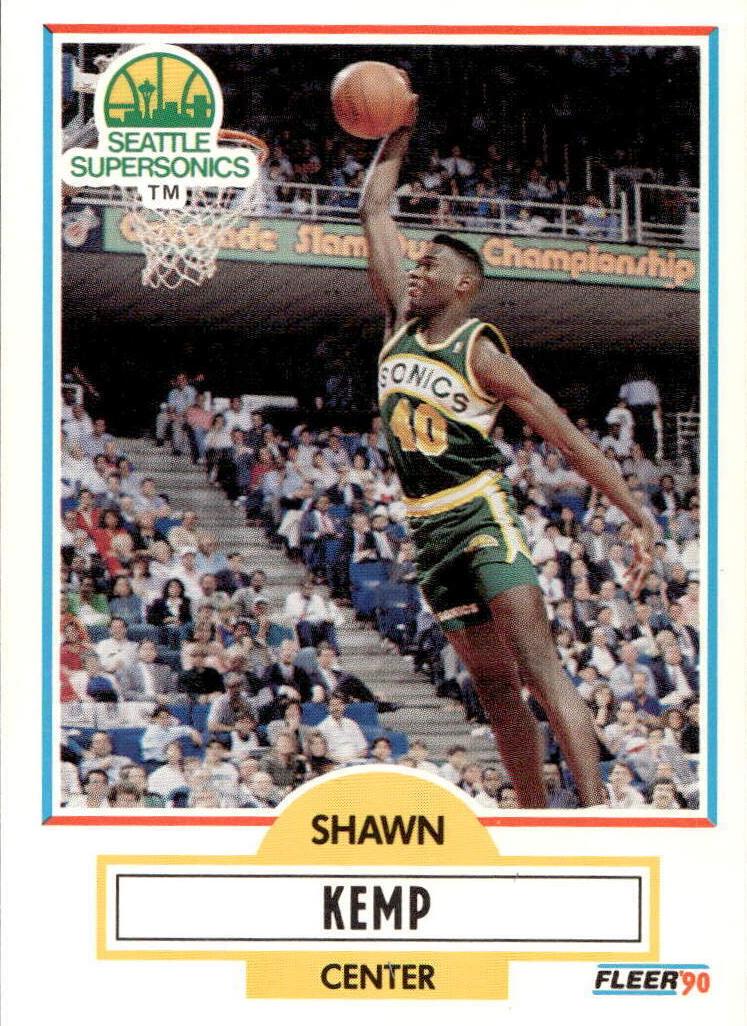 Shawn Kemp 1990 Fleer Basketball