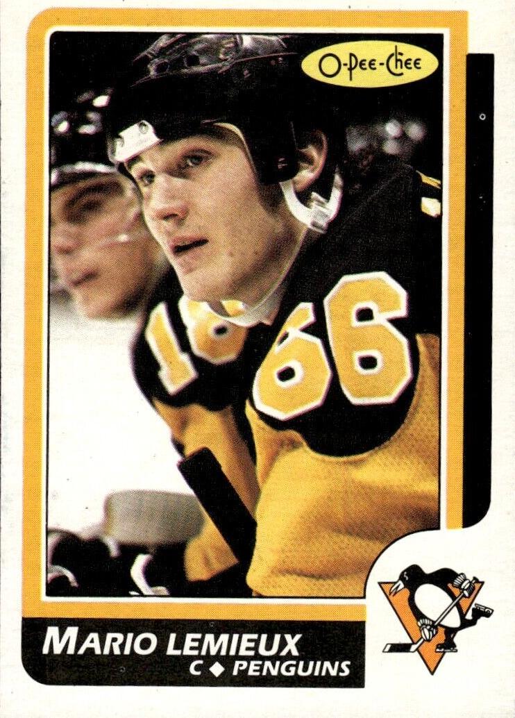 1986 O-Pee-Chee Mario Lemieux #122 card