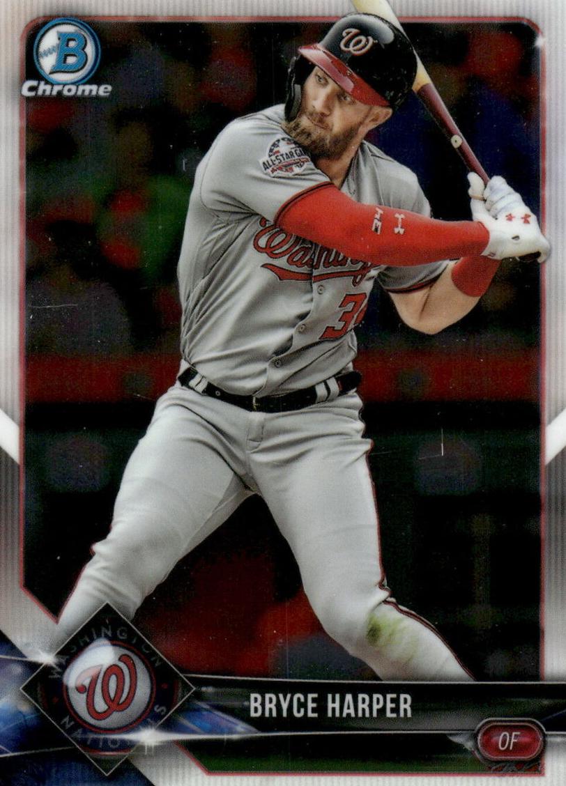 2018 Bowman Chrome Bryce Harper [Blue] #84 card