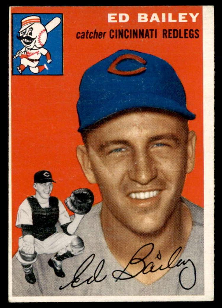 1954 Topps Topps 7(Mc) #184 Edbailey front