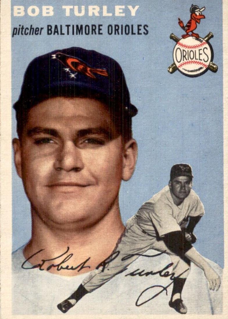 1954 Topps Bob Turley #85 card