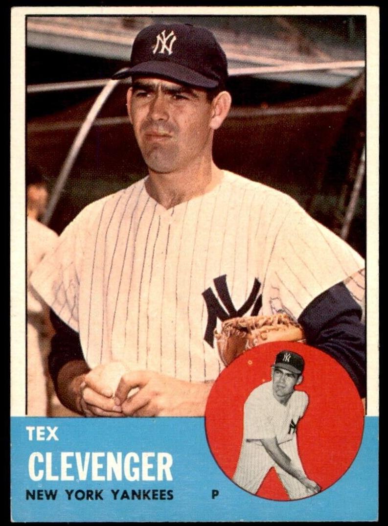 1963 Topps Tex Clevenger #457 card
