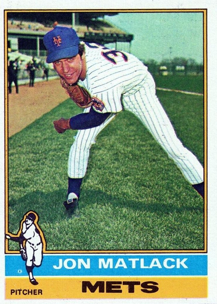 1976 Topps Jon Matlack #190 card