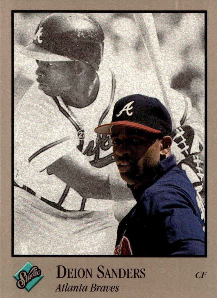 1992 Studio Deion Sanders #9 card