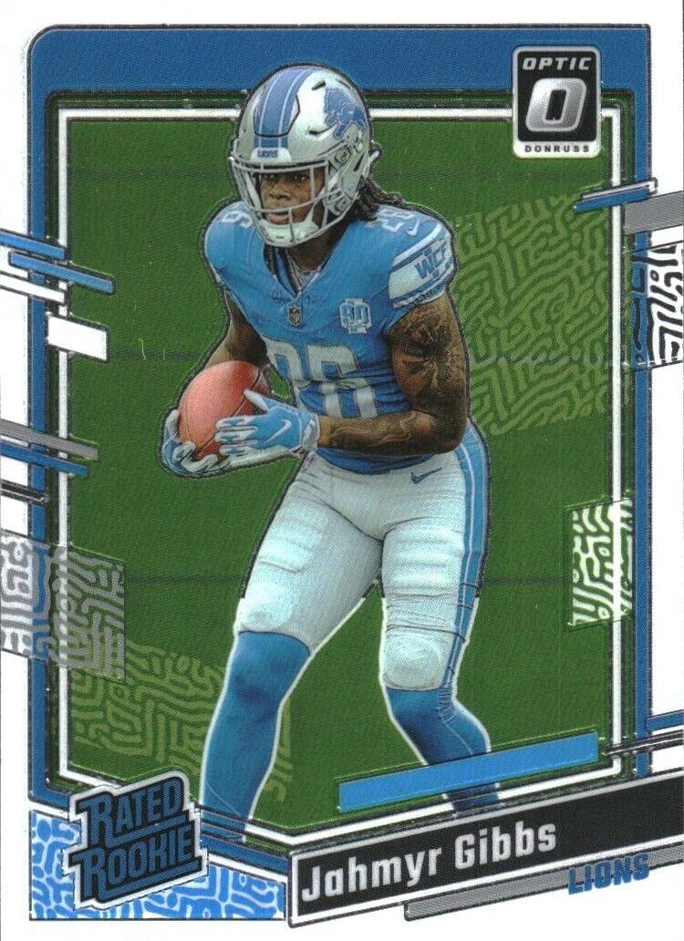 Jahmyr Gibbs 2023 Donruss Optic Football card