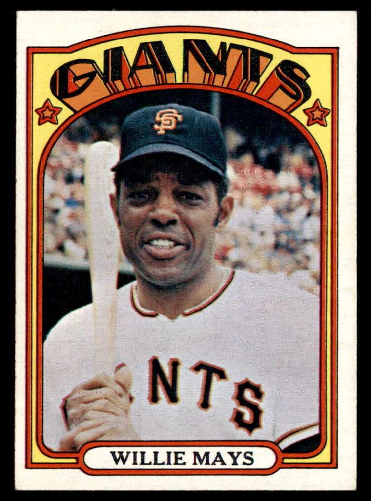 Willie Mays 1972 Topps Baseball