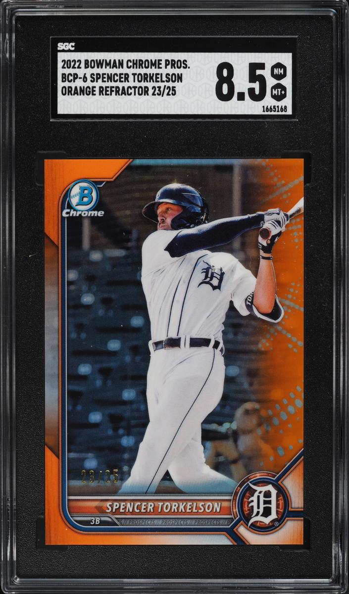 2022 Bowman Chrome Prospects Baseball Orange Spencer Torkelson #BCP-6 SGC 8.5