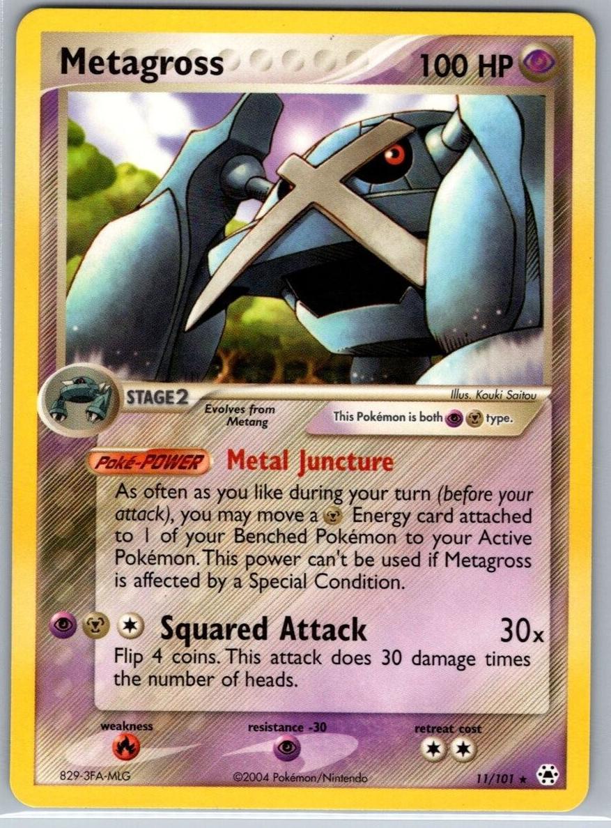 Metagross Holo 2004 Pokemon EX Hidden Legends