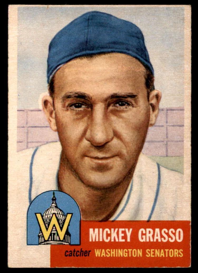 1953 Topps Mickey Grasso #148 card