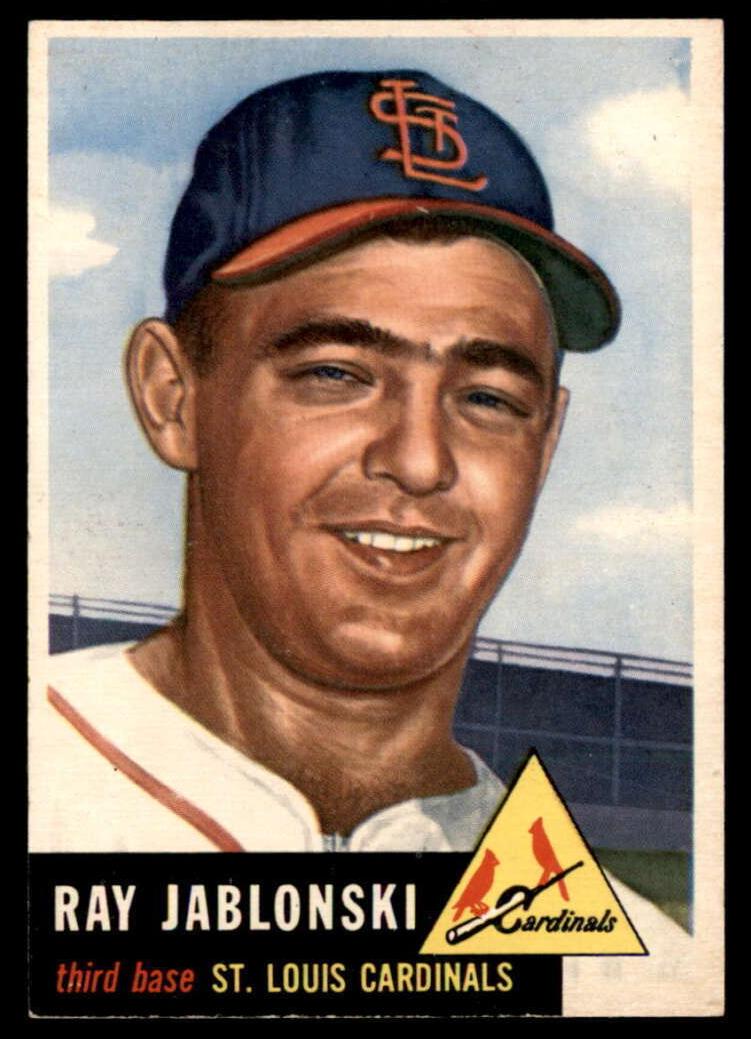 1953 Topps Ray Jablonski #189 card