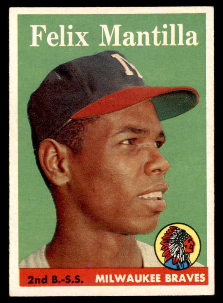 1958 Topps Felix Mantilla #17 card