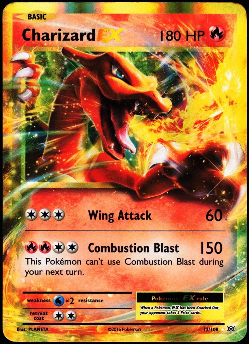 Charizard EX Holo 2016 Pokemon XY Evolutions