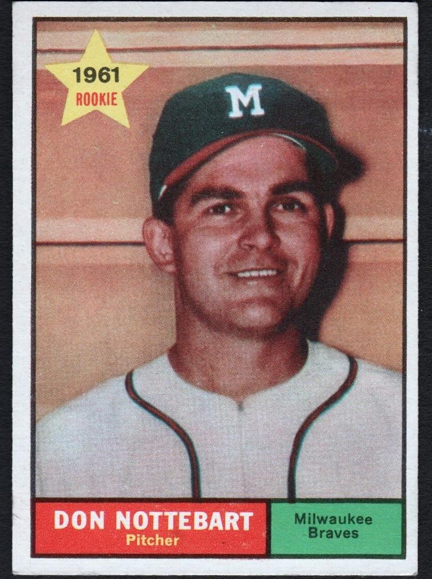 1961 Topps Don Nottebart #29 card