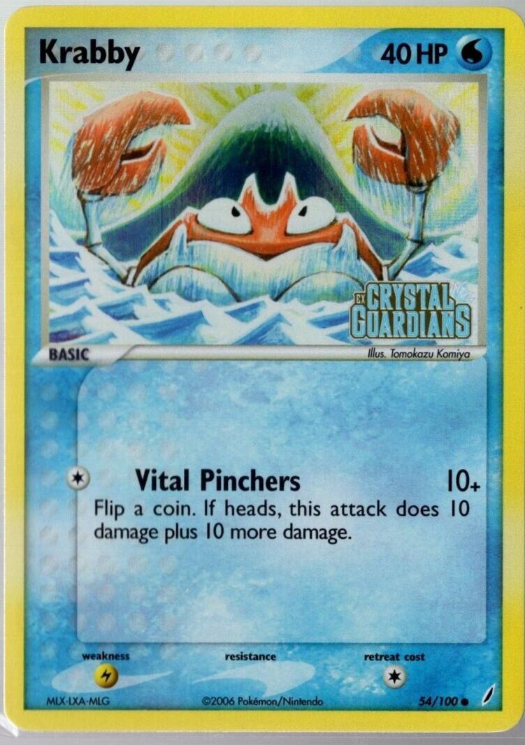 Krabby 2006 Pokemon EX Crystal Guardians
