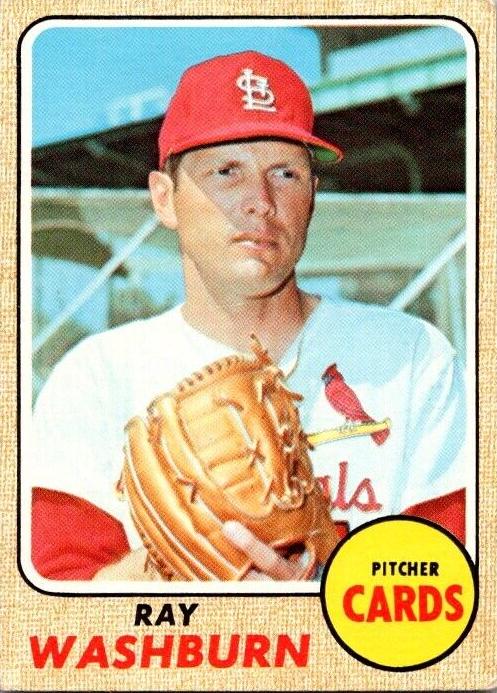 1968 Topps Ray Washburn #388 card